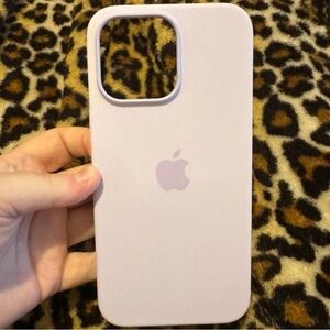 Purple silicone apple iPhone 14 pro max case
